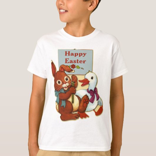 Eend en konijn Pasen T-shirt (Voorkant)