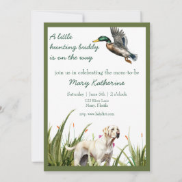 Eend en Labrador Baby shower Kaart
