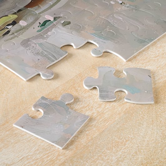 Eend en Mallard Wildlife Schilderij Legpuzzel (Zijkant)