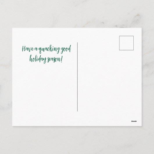 Eend Familie Briefkaart (Achterkant)