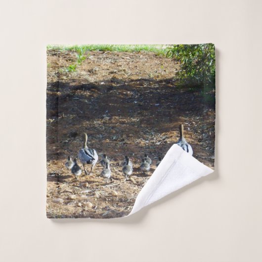 Eend familie walkies, washandje (Wasdoekje)