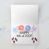 Eend-feest voor 4 juli kaart (Binnen)
