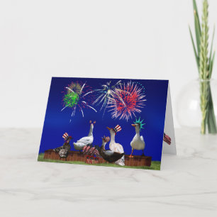 Eend-feest voor 4 juli kaart
