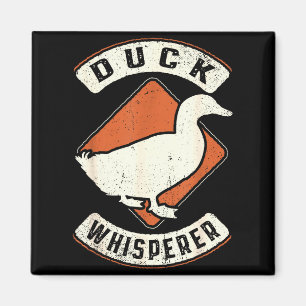 Eend Fluisteraar Vintage Clic Retro Dierenliefde Magneet