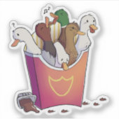 Eend friet sticker (Voorkant)