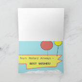 Eend - Gelukkige Verjaardag Kaart (Binnen)