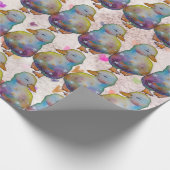Eend genaamd Regenboog Cadeaupapier (Hoek)