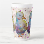 Eend genaamd Regenboog Latte Mok (Voorkant)