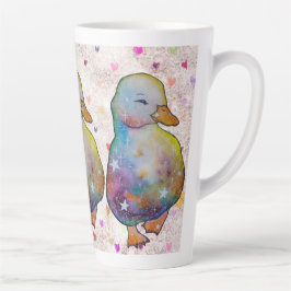 Eend genaamd Regenboog Latte Mok