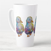 Eend genaamd Regenboog Latte Mok (Linkerhoek)