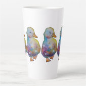 Eend genaamd Regenboog Latte Mok (Voorkant)