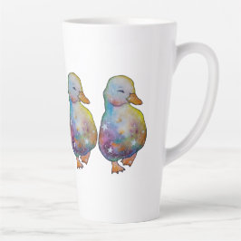 Eend genaamd Regenboog Latte Mok