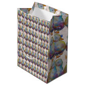 Eend genaamd Regenboog Medium Cadeauzakje (Voorkant Gekanteld)