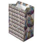Eend genaamd Regenboog Medium Cadeauzakje (Achterkant Gekanteld)