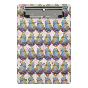 Eend genaamd Regenboog Mini Klembord