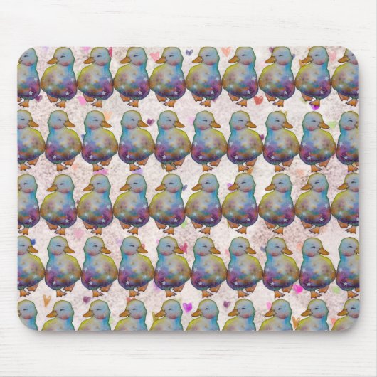 Eend genaamd Regenboog Muismat (Voorkant)