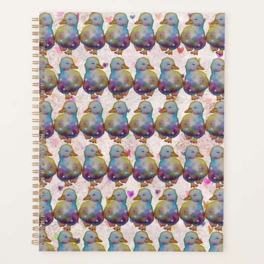 Eend genaamd Regenboog Planner (Voorkant)