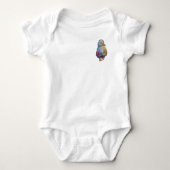 Eend genaamd Regenboog Romper (Voorkant)