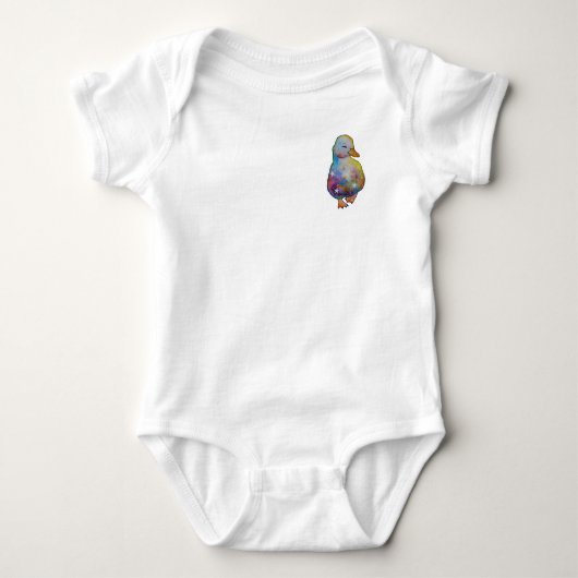 Eend genaamd Regenboog Romper (Voorkant)