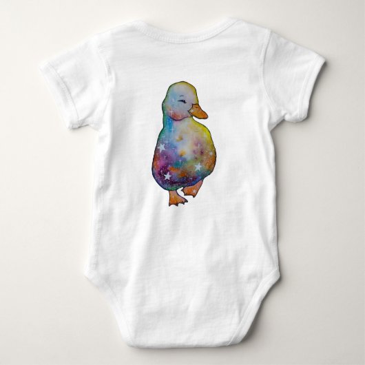 Eend genaamd Regenboog Romper (Achterkant)