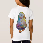 Eend genaamd Regenboog T-shirt (Achterkant)