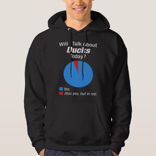 Eend geobsedeerd hoodie (Voorkant)
