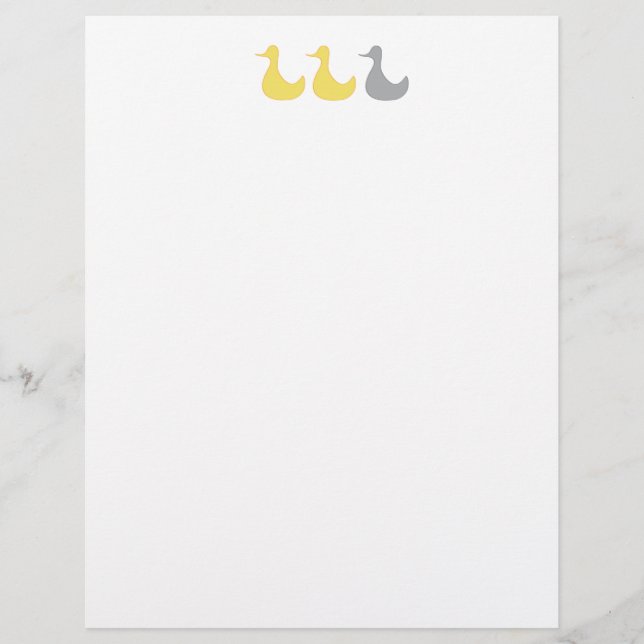 Eend Grijs Eend Letterhead Briefhoofd (Voorkant)