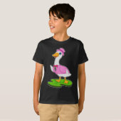 Eend Groom Cilinder Trouwfeest T-shirt (Voorkant volledig)