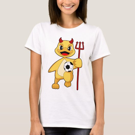 Eend Halloween Voetbal T-shirt (Voorkant)