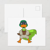 Eend Held Cape Briefkaart (Voorkant / Achterkant)