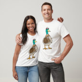 Eend honkbal honkbalhandschoen Sport T-shirt (Unisex)