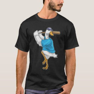 Eend Honkbal Honkbalknuppel T-shirt