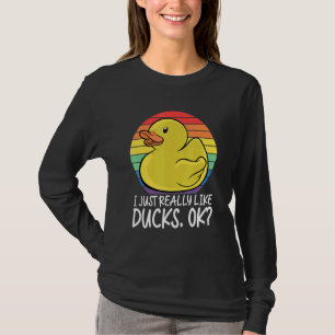 Eend Ik hou gewoon heel erg van eenden OK 4 T-shirt