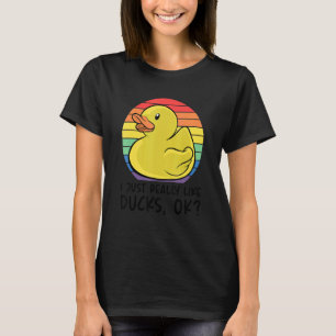 Eend Ik hou gewoon heel erg van eenden OK 7 T-shirt