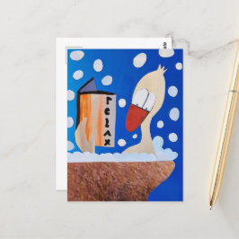 Eend in bad bubbels boek time to relax me time  briefkaart