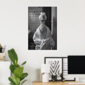 Eend in badjas print Funny badkamer dier kunst (Thuiskantoor)