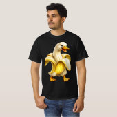 Eend in banaan grappig t-shirt (Voorkant volledig)