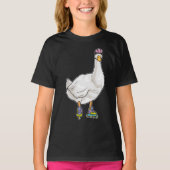 Eend Inline skating Roller skates T-shirt (Voorkant)
