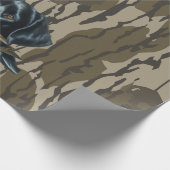 Eend Jagen Labrador Retriever Bottomland Camo Cadeaupapier (Hoek)