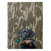 Eend Jagen Labrador Retriever Bottomland Camo Notitieboek (Voorkant)