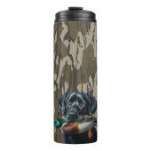 Eend Jagen Labrador Retriever Bottomland Camo Thermosbeker (Voorkant)