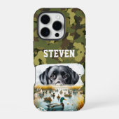 Eend Jagen Marsh Retriever Hond Cool Naam Camo iPhone Hoesje (Achterkant)