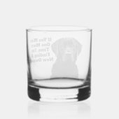 Eend Jagen Vogel Hond Grappig Quote Labrador Whisky Glas (Achterkant)