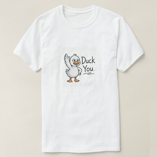 Eend Je Grappige Sarcastische Eend T-shirt (Design voorkant)