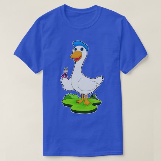 Eend kapper schaar t-shirt (Design voorkant)