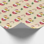 Eend Kerst Sneeuw Winter Dieren Eenden Cadeaupapier (Hoek)