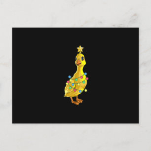 Eend Kerstboom T Lichtjes Decoratie Ster Geschenk Feestdagenkaart