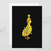 Eend Kerstboom T-verlichting Decoratie Ster Kerstc Feestdagenkaart (Voorkant / Achterkant)