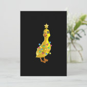 Eend Kerstboom T-verlichting Decoratie Ster Kerstg Feestdagenkaart (Staand voorkant)