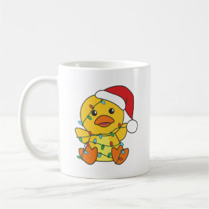 Eend Kerstmis Winter Dieren Vakantie Eend Koffiemok